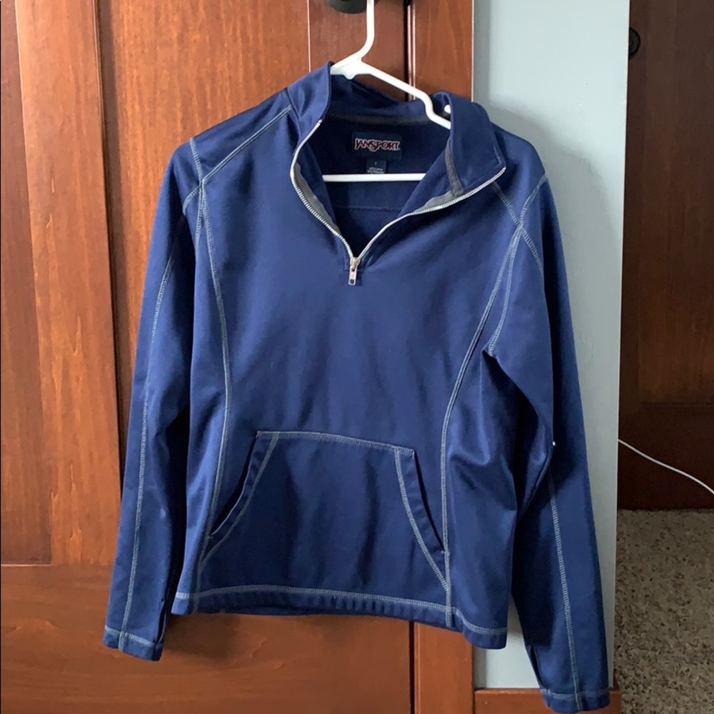 Navy workout sweatshirt